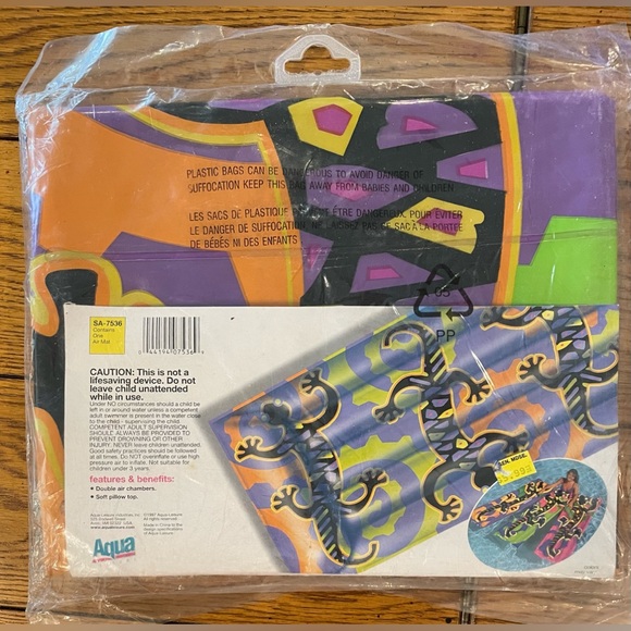 NWT AQUA LEISURE, Transparent Air Mat, BIG length 72 inches - Picture 3 of 5
